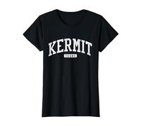 Kermit Texas TX JS03 College University Style T-Shirt, Femme, Noir, 3XL
