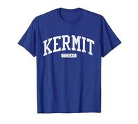 Kermit Texas TX JS03 College University Style T-Shirt, Homme, Bleu Royal, XXL