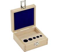 Kern 313030100 Etui de poids en bois 313-030-100, pour valeurs nominales de 1 mg à 100 g, pour classes E1+E2, pour type bouton/compact