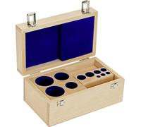 Kern 313070100 Etui de poids en bois 313-070-100, pour valeurs nominales de 1 mg - 2 kg, pour classes E1+E2+F1, pour type bouton/compact