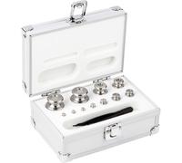 Kern 354046 Kit de poids 354-046, OIML classe M2, valeur nominale 1 g - 200 g, bouton, acier inoxydable finement tourné, dans un boîtier en aluminium