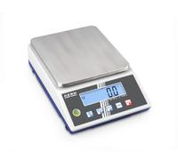 KERN Balance de précision PCB, portée 10 kg, boîtier gris clair et gris, unité programmable pour laboratoire