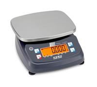 KERN FPB 30K-3 IP68/IP69K Balance de table 30 kg 2 g Acier inoxydable | Balance de table robuste IP68/IP69K avec plage de pesée de 30 kg, lisibilité de 2 g et fonctionnement sur batterie