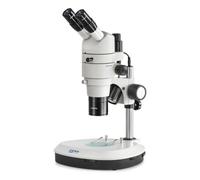 KERN Optics Microscope Zoom stéréo pour Les utilisateurs Professionnels, Tube trinoculaire, Objectif 0,8X à 8X, Colonne, LED 3 W, lumière transmissible