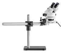 Kern OZL 961 - Kit microscope stéréo, Kit microscope stéréo prédéfinis avec support universel et éclairage pour un poste de travail fonctionnel, Tube: Binoculaire, Lentille: 0,7x - 4,5x, Éclairage: Éc