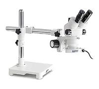 KERN OZM 903 Optics OZM-90 Kit de Scope stéréo Trinocular Tubus 4,5 W LED (réflexion) Éclairage Universel (Bras télescopique avec Plaque)