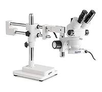 KERN OZM 923 Optics OZM-91 Kit de Scope stéréo Trinocular Tubus 4,5 W LED (réflecteur) Éclairage Universel (Double Bras à roulement à Billes)
