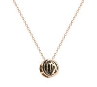 KERNES Douze colliers horoscope, collier zodiaque plaqué or 14 carats, 12 colliers constellation avec pierres de naissance, collier pendentifs amulette signes du zodiaque (Vierge)