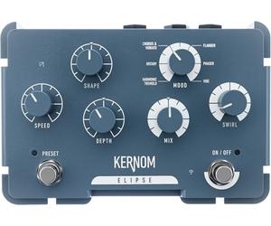 KERNOM Pédale d'effet analogique Elipse Modulation - Chorus/Flanger/Phaser - True Bypass - 112 x 164 x 52mm - Pour Guitare, Basse - Avec Presets et Connexion MIDI (ELIPSE-MOD)