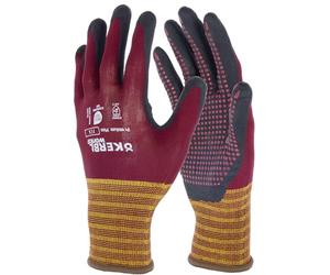 Keron Gants de travail Premium Plus Taille 11/XXL, Bordeaux