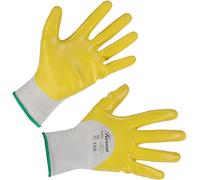 Keron Gants Flexline en nitrile, jaune/blanc, T. 11