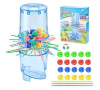 Kerplunk Jeu - Bâtons de sol pour la famille | Jeux de bâton faciles à apprendre Attention au focus et coordination œil-main, tour de chute en marbre rétro classique