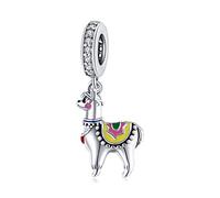 Kerraom Charm Pendentif Breloque Lama en Argent 925, Charms Femme Alpaca Bijoux Animal Compatible Européens Bracelets Collier, Cadeau Amour pour Femmes, Fille, Maman Bijoux