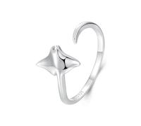 Kerraom Vivid Manta Devilfish Anneau d'ouverture ajustable Marine Personnalisé S925 Argent Filles Bague pour animaux de Compagnie