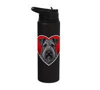 Kerry Blue Terrier Cœur Stainless Steel Insulated Water Bottle