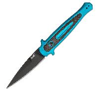 Kershaw AUTO LAUNCH 8 STILETTO - ALUM TEAL/NOIR K-7150TEALNOIR