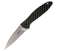 KERSHAW Ken Onion LEEK Couteau à ouverture assistée, Lame CPM-154 Stonewashed, Fibre de carbone K-16