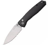 KERSHAW KINDRED D2 Stonewashed Aluminium Noir Buttonlock K-2053