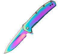 KERSHAW OUTCOME RAINBOW 4Cr14 Acier Inoxydable Framelock K-2044RBW