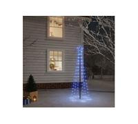 Kerstboom met grondpin 108 LED's blauw 180 cm343553