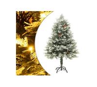 vidaXL Sapin de Noël avec LED et pommes de pin Vert 150 cm PVC et PE
