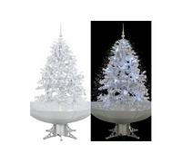 Kerstboom sneeuwend met paraplubasis 140 cm wit284334