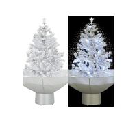 Kerstboom sneeuwend met paraplubasis 75 cm wit284332