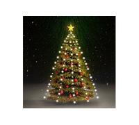 Kerstboomverlichting met 150 LED's koudwit net 150 cm328864