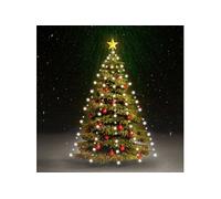 Kerstboomverlichting met 180 LED's koudwit net 180 cm328872