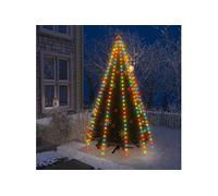 Kerstboomverlichting met 250 LED's meerkleurig net 250 cm328887