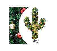 Kerstcactus met standaard en LED's 150 cm PVC groen344655