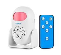 KERUI Sonnette Detecteur de Mouvement, Alarme Maison sans Fil avec Sirene Infrarouge Portable avec Système Alarme Anti-effraction pour Porte/Maison/Magasin/Entrée