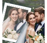 Keruidian Convertissez votre photo en motif de point de croix, kits de point de croix personnalisés estampés sur mesure, kit de broderie pré-imprimé personnalisé (40 * 50 cm)