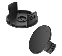 KERYBW 2 pièces de couverture de bobine pour taille-haie Compatible avec Parkside TLP-01-1, couvercle de remplacement pour taille-haie Parkside LIDL PRTA 20-Li A1 B1 B2 C3, PRT 300 A1, PRT 550 A1 A3