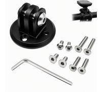 KERYBW Adaptateur Combo Support, Support Caméra Compatible avec Ordinateur de Vélo, Garmin Edge, Appareil Photo ou Phare, Espacement des Trous 22 mm
