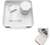 KERYBW Bac de Vidange pour Machine à Laver 17,8cm | Plateau Étanche en PP et PLA avec 2 Déflecteurs et Écrous | Entonnoir de Vidange Anti-Fuite Adaptable Samsung et Universel