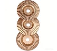KERYBW Disque de sculpture sur bois de 100 mm pour meuleuse d'angle - 3 embouts de meuleuse d'angle avec alésage de 16 mm - Disque à râper - Disque à ébavurer pour sculpter et façonner