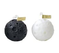 kerzen deko, bubble kerze 2er Set, 6 cm, kugel Rosenduft, geeignet für Wohnzimmer, Schlafzimmer, Hochzeit, Party (2, noir et blanc, 5.5x5.5cm)