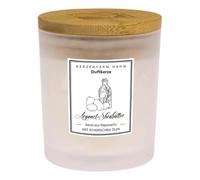 Kerzenfarm Hahn Bougie parfumée en verre tendance, huile d'argan, beurre de karité, blanc