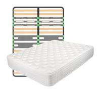 KERZO - Pack Matelas ressorts ensachés + AltoZone 140x190cm -