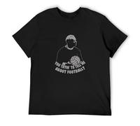 Kes Inspired Football Retro Classic 60S Yorkshire British Film Movie Men's T-Shirt Unisex Black Men Tees M