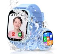 Kesasohe Montre Connectée Enfant 4G/GPS/WiFi/Appel Vidéo, Montre GPS Enfant avec Chat Familial, SOS, Téléphone Etanche Jeux Réveil Mode Classe, IP68, Montre Intelligente Enfants Smartwatch Cadeau