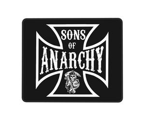 KESATUOT Anarchy Tapis de souris pour bureau et jeux vidéo série TV Sons - Couverture complète - Tapis de souris imprimé avec coutures de précision - Antidérapant et résistant à l'usure - Multicolore