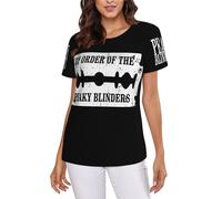 KESATUOT Blinders-Movie Series Peaky All Over Print Shirts Colorful Graphic T-shirts col rond manches courtes pour femme, Z-6, M