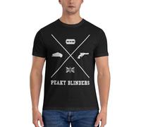 KESATUOT Blinders-Movie Series Peaky T-shirts en coton cool graphique pour homme col rond manches courtes, Z-1., XXL