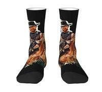 KESATUOT Chaussettes unisexes Eastwood Acteur Clint Crew - Multicolore - Jolies chaussettes graphiques - Cadeaux fantaisie pour homme et femme, Z-3., Taille unique