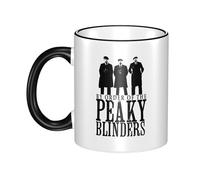 KESATUOT Cute Blinders-Movie Series Peaky Tasse à café en céramique avec poignée pour enfants et adultes 325 ml pour homme et femme