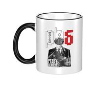 KESATUOT Cute Blinders-Movie Series Peaky Tasse à café en céramique avec poignée pour enfants et adultes 325 ml pour homme et femme