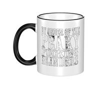 KESATUOT Cute Blinders-Movie Series Peaky Tasse à café en céramique avec poignée pour enfants et adultes 325 ml pour homme et femme