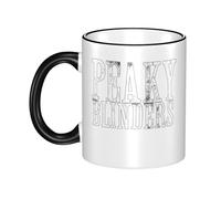 KESATUOT Cute Blinders-Movie Series Peaky Tasse à café en céramique avec poignée pour enfants et adultes 325 ml pour homme et femme